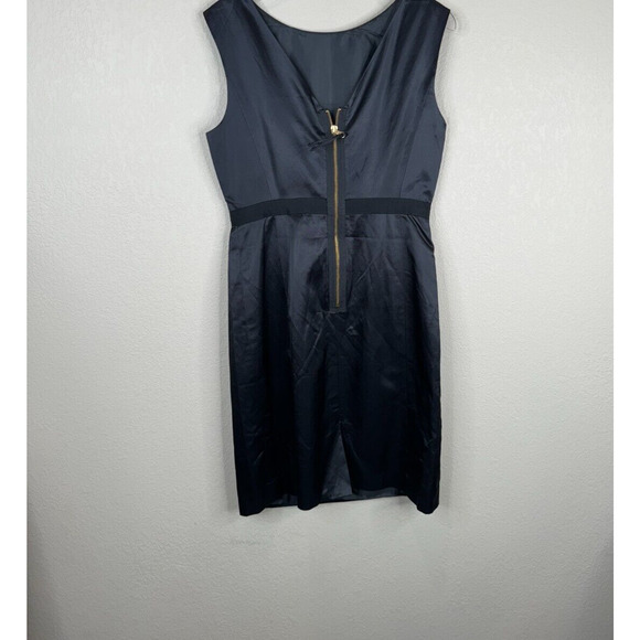 Marc by Marc Jacobs Sheath Dress Size 4 Black Silky Classic Sleeveless Cocktail - Picture 7 of 16